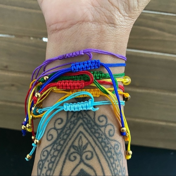 Chakra Yoga Heaking Energy 7 Colorful Bracelts - Picture 3 of 7